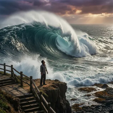 tsunami dream Spiritual Symbolism