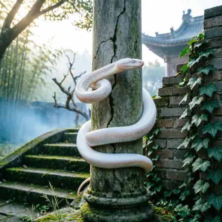 White Snake Dream Symbolize